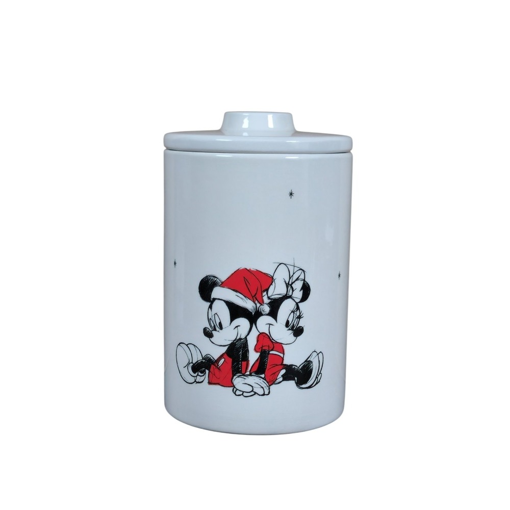 Disney Mickey Mouse Holiday Kisses Ceramic Cookie Jar